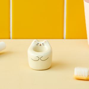 고양이 스탠드 칫솔꽂이