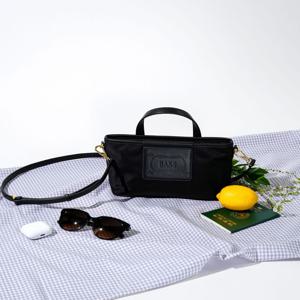 액세서리 [[25FW]] DCWA5F806BK 본머스 블랙 가죽배색 나일론 미니 토트 겸 크로스백