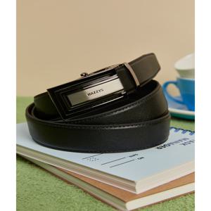 헤지스 액세서리 남성 [[24FW]] WUBE4F932BK [스테디셀러] 블랙 음각로고 가죽 벨트