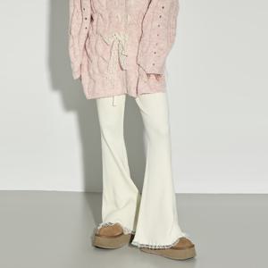 P3729 레이스 골지 팬츠