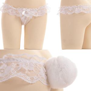 H 8cm 토끼 왕꼬리 갈라팬티 남친 이벤트 의상 이벤트룩 코스튬 코스프레