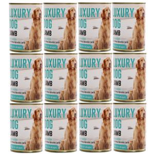 럭셔리독 청크 375g x12개 양고기 대용량 애견간식캔