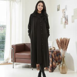 [최초가89,900원]  니트코트 원피스 세트_블랙