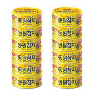 동원 라이트 스탠다드 참치 150g 원터치 12개