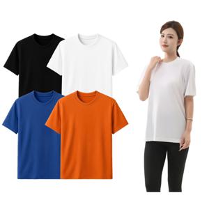 남녀공용 폴리 쿨론 반팔 무지 티셔츠