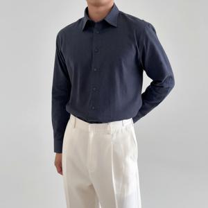 어반트 기모 플란넬 스탠다드카라 긴팔 셔츠