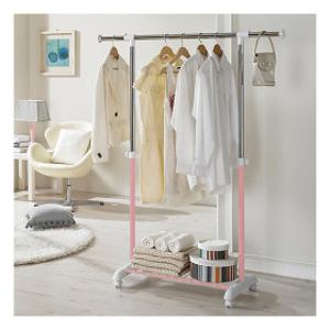 왕자행거  왕자 뉴이동식조절선반행거_라이트핑크