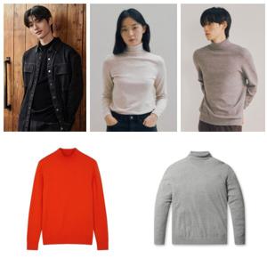 (현대백화점)폴햄POLHAM남여 캐시블렌드 터틀넥/하프넥 풀오버 4종 택1(PHF4EU1010/1020/2010/202