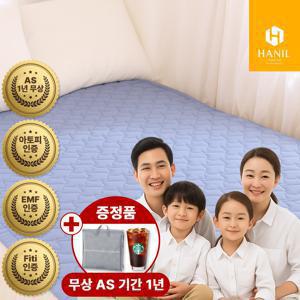 1+1(싱글+더블) NEW 26년형 한일 탄소매트 온열 카본 전자파없는 전기매트 침대 캠핑 패드 워셔블