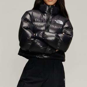 해외판 노스페이스 크롭패딩 눕시 여성 필파워 700