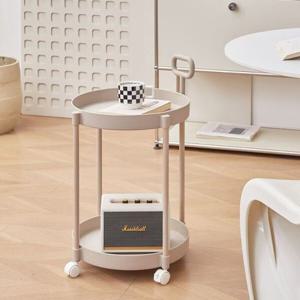 튼튼한 손잡이 이동식 트롤리 수납 선반