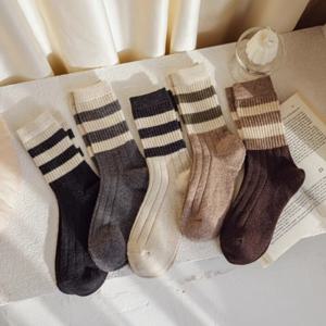 캐주얼 중목 여성 골지 양말 10켤레 세트 OSK-DB20