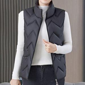 여성 패션 패딩 조끼 경량 겨울방한 보온조끼 누빔