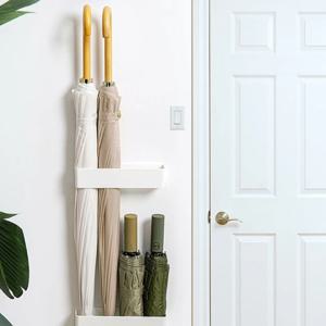 깔끔한 우산정리 화장실 베란다 다용도 설치 MUAMUA 벽부착 우산꽂이 틈새 우산 거치대 홀더