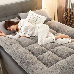 (1+1 토퍼.이불 특가/무배)후끈 자가발열 양털 양모 반반 밴딩토퍼 토퍼 침대 바닥 차박매트 패드 겨울패드