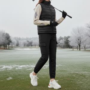 제니유 여성 겨울 골프 방한 패딩 카고 조거 팬츠 빅사이즈