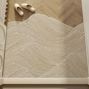 크림 현관 매트 모던 심플 입구 매트 먼지 제거 러그