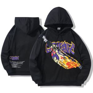 커플룩 체스트팩 있는 패션 남녀공용 크리에이티브 지퍼 힙색 커플 후드티 가슴 포켓 긴팔