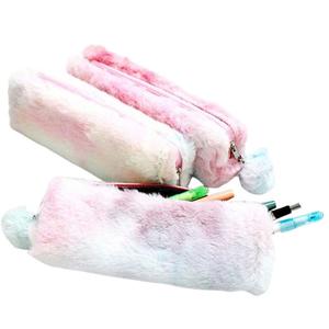 모음 정사각 직사각 오로라 털 필통 파우치 뽀글이 생리대 파우치 초등학생 필통 초등 선물 단체선물