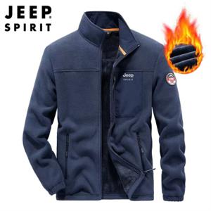 2026 겨울 JEEP SPIRIT 스피릿 남성 기모 가디건 상의 워머 하이넥 복합 융 남성 맨투맨