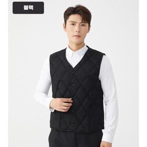 맨스 옴므 방한 방풍 융털기모 안감 보온 이너 패딩 조끼 겨울 남성 이너웨어 베스트 (2장이상추가할인)