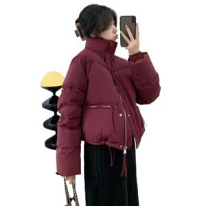 겨울 신상 면복 여자 쇼트 칼라 작은 키에 두꺼운 빵복 면옷 여자 외투