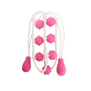 전신 줄 마사지기 등 어깨 지압 셀프 안마기 스트레칭 지압봉 돌기 마사지줄