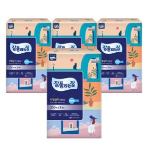 잘풀리는집 리얼실키 미용티슈 250매 3입 4팩