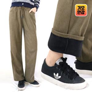 지오벤투 골덴 기모바지 겨울 방한팬츠 빅사이즈 코듀로이 스판 고무줄 밴딩팬츠