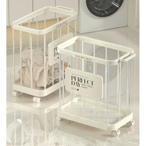 엠케이리빙 통기성UP 이동식 틈새 빨래바구니 바퀴달린 세탁함 장난감 운동기구 정리함 JB22