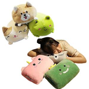 손 넣는 캐릭터 낮잠 쿠션 방석 베개 미니 낮잠쿠션 학교 책상 낮잠베개 초등 학생 크리스마스 단체 선물