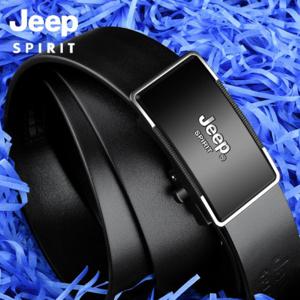 JEEP SPIRIT 지프스피릿두겹가죽 남성벨트 리얼가죽 자동버클 남비즈니스 캐주얼 남벨트