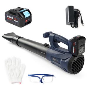 써너스 초강력 무선 대형 대포 송풍기 충전식 휴대용 4.0ah 대용량 배터리 1개 풀세트 보호안경 장갑 증정