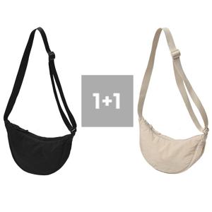 1+1 여성 반달 미니백 여행용 크로스백 가벼운 슬링백 1+1행사 중