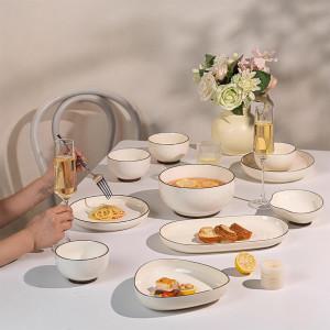 18종세트 크림 윈드 세라믹 테이블웨어 식기세트 시리즈 4인/6인 세트 국그릇추가구매
