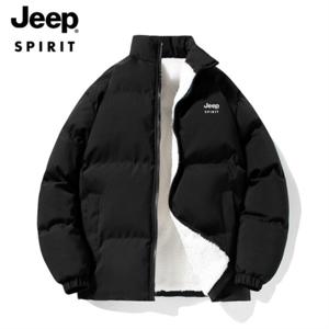 지프 JEEP SPIRIT 안감 후리스 패딩점퍼 플리스점퍼 뽀글이 패딩 스탠드카라 기모 솜저고리 솜옷