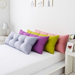 침대 단추헤드쿠션 솜포함 커버+솜 롱쿠션 대쿠션 등쿠션 국내산 극세사 순면