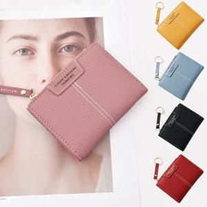 오링 여성 반지갑 지퍼 똑딱이형 동전 카드 수납 고급 PU가죽 명품 지갑 데일리 패션 이쁜 여자반지갑