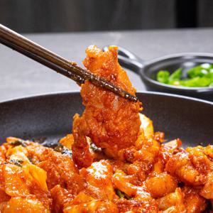 더든든 춘천식 순살 매운 닭갈비 500g x 6팩 냉동 양념 안주 캠핑음식