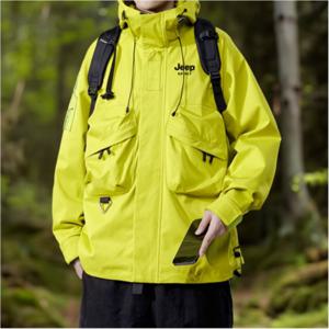 지프 JEEP SPIRIT 바람막이 남녀공용 포켓 카고 오버코트 봄가을 신상 바람막이 방수자켓 등산복 JK2353