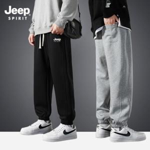 지프 JEEP SPIRIT 남녀공용 기모 와이드 츄리닝 캐주얼팬츠 츄리닝바지JP821