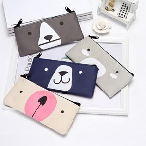 귀여운 곰돌이 필통 캐릭터 연필통 다용도 파우치 초등학생 중학생 고등학생 대학생 옥스퍼드 천