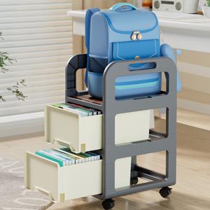 이동식 책 수납 정리함 사무실 공부방 학습 책꽂이 선반 트롤리