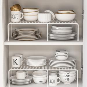 길이조절 그릇 정리대 접시 꽂이 주방선반 냄비 선반 후라이팬 정리선반