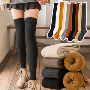 두꺼운 무지 니하이삭스 오버니삭스 골프 반스타킹 반양말 시즌 할인 중