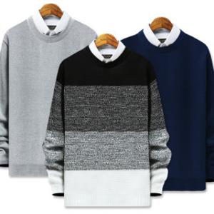 겨울신상 라운드 니트/남자옷/스웨터꽈배기단가라티