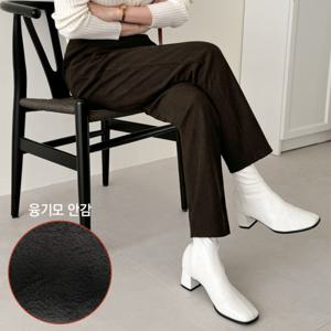 (겨울기모)여성 기모 배기핏 골덴바지 겨울 융털 스판기모팬츠 블랙+브라운  거품없는 실속 Price