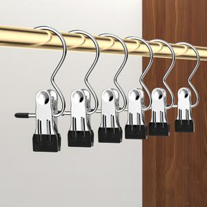 10개세트 스텐 바지걸이 논슬립 옷걸이 집게형