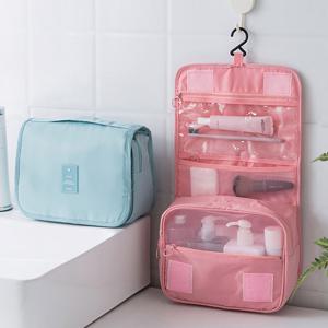 여행용 세면 파우치 멀티 워시백 벽걸이 방수 샤워 세면도구 보관함 가방