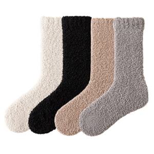 겨울 남녀공용 수면 양말 10개 세트 털빠짐 없는 보온 양털 수족냉증 기모 발열 삭스 크리스마스 단체 선물